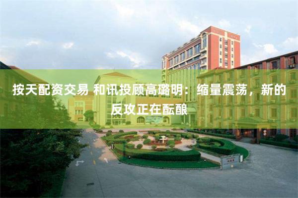 按天配资交易 和讯投顾高璐明：缩量震荡，新的反攻正在酝酿