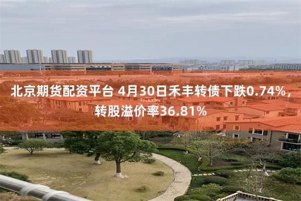 北京期货配资平台 4月30日禾丰转债下跌0.74%，转股溢价率36.81%