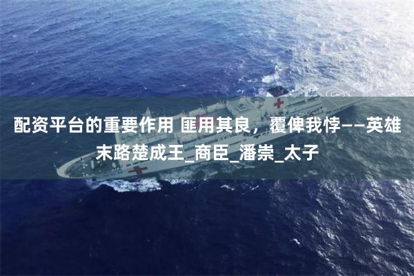 配资平台的重要作用 匪用其良，覆俾我悖——英雄末路楚成王_商臣_潘崇_太子