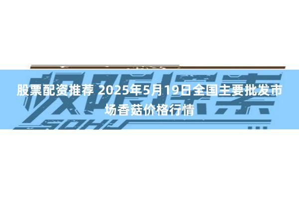 股票配资推荐 2025年5月19日全国主要批发市场香菇价格行情